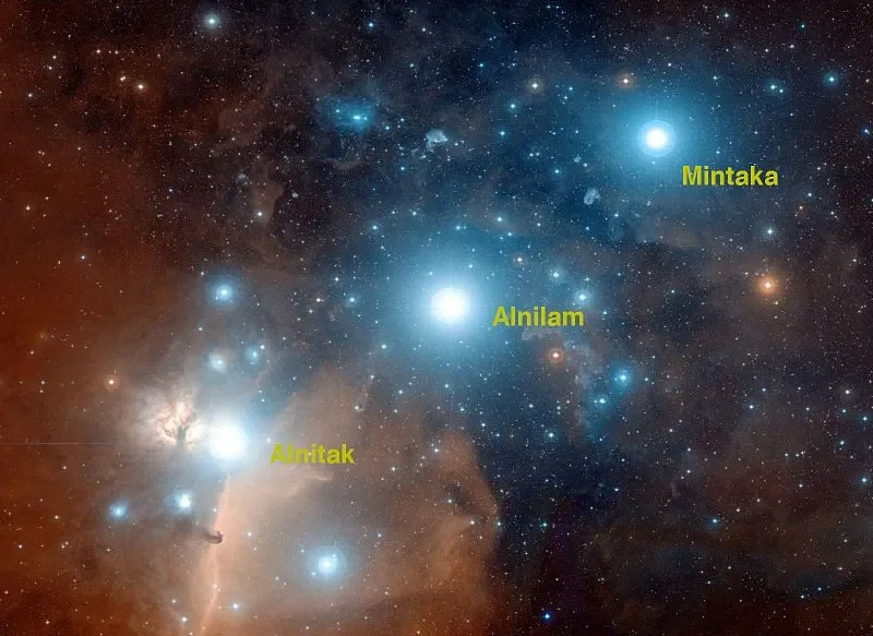 estrellas del cinturón de orion