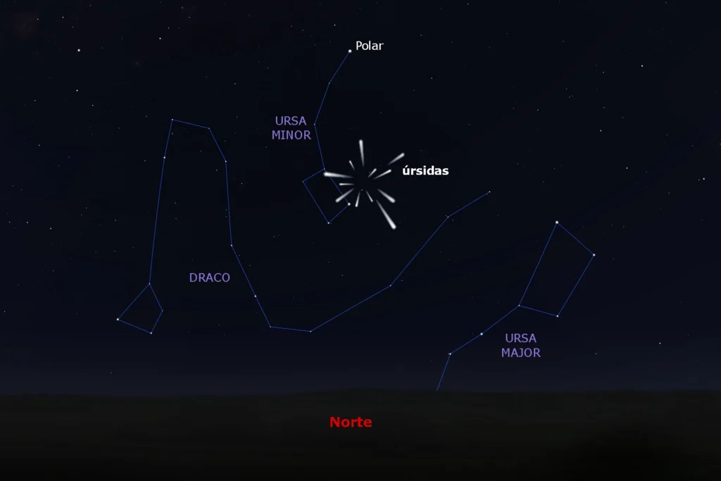 ursidas, la lluvia de estrellas osa mayor