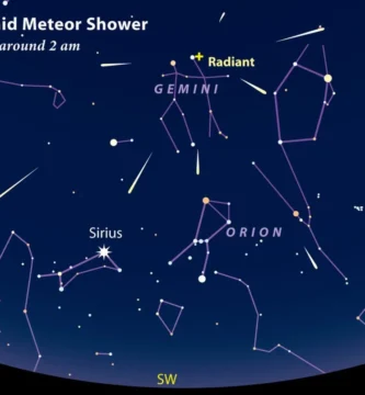 lluvia de estrellas gemínidas