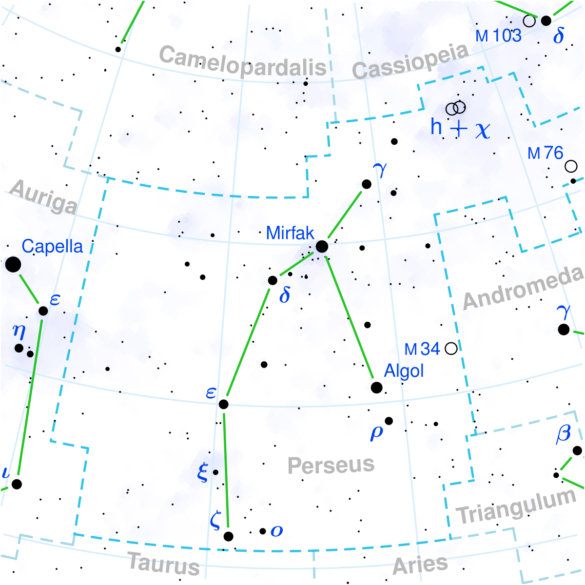 constelacion perseo mapa