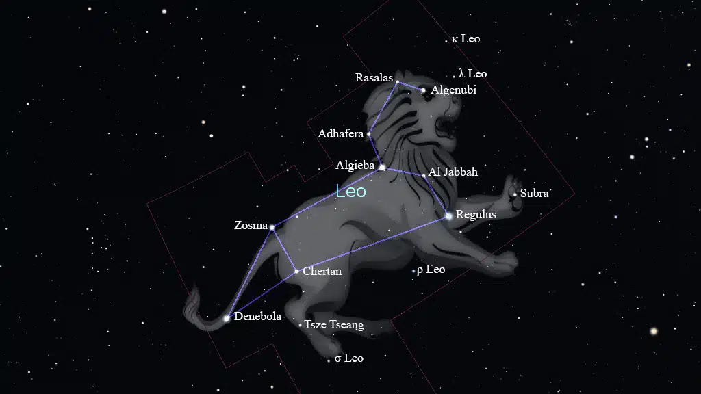 constelación leo estrellas